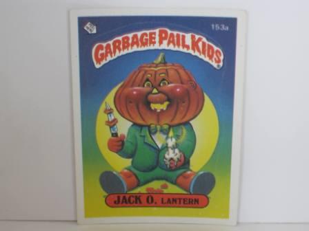 153a JACK O. Lantern 1986 Topps Garbage Pail Kids Card